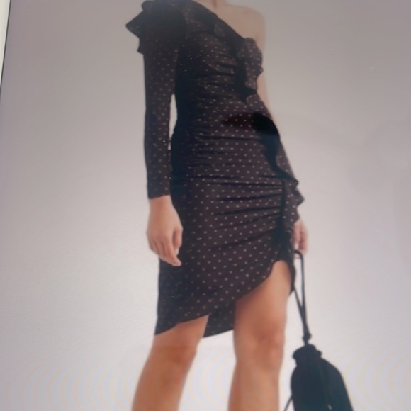 NWT VERONICA BEARD BLACK/RED LEONA DRESS - Picture 2 of 7